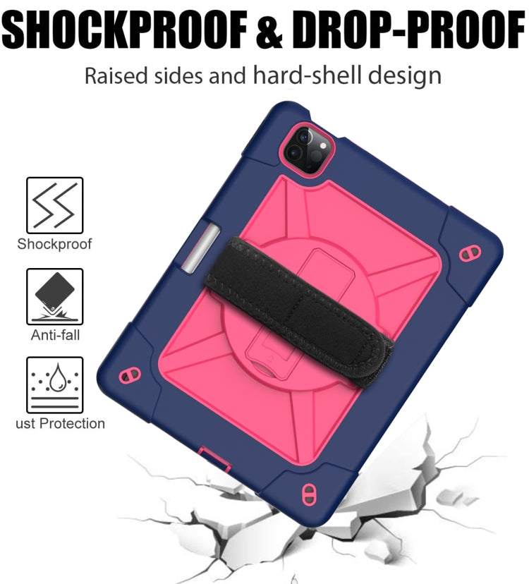 Contrast Color Robot Shockproof Silicone + PC Protective Case with Holder For iPad Air 2022 / 2020 10.9