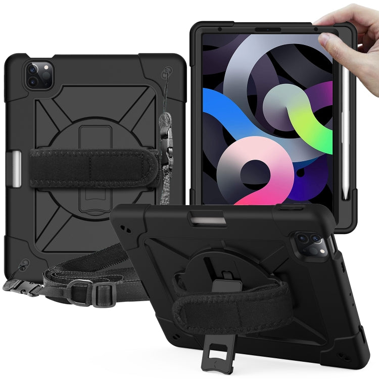 Contrast Color Robot Shockproof Silicone + PC Protective Case with Holder For iPad Air 2022 / 2020 10.9
