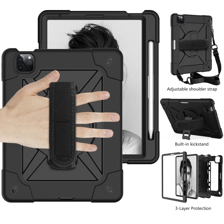 Contrast Color Robot Shockproof Silicone + PC Protective Case with Holder For iPad Air 2022 / 2020 10.9