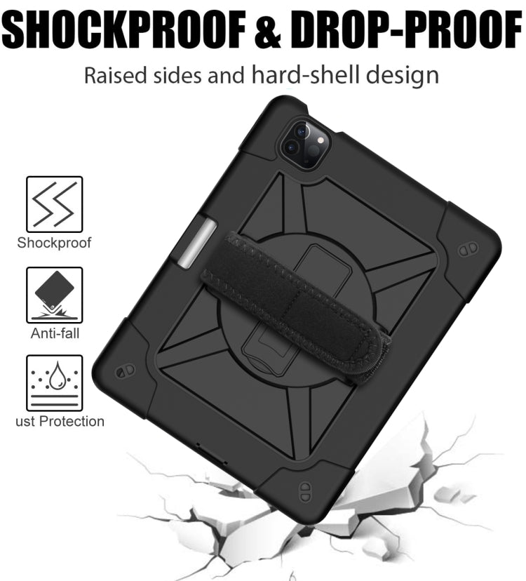 Contrast Color Robot Shockproof Silicone + PC Protective Case with Holder For iPad Air 2022 / 2020 10.9