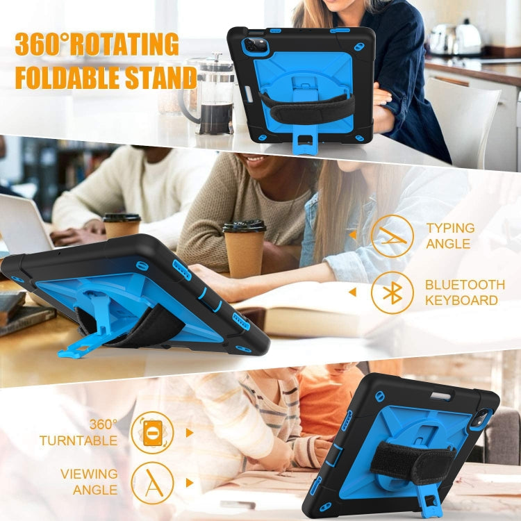 Contrast Color Robot Shockproof Silicone + PC Protective Case with Holder For iPad Air 2022 / 2020 10.9