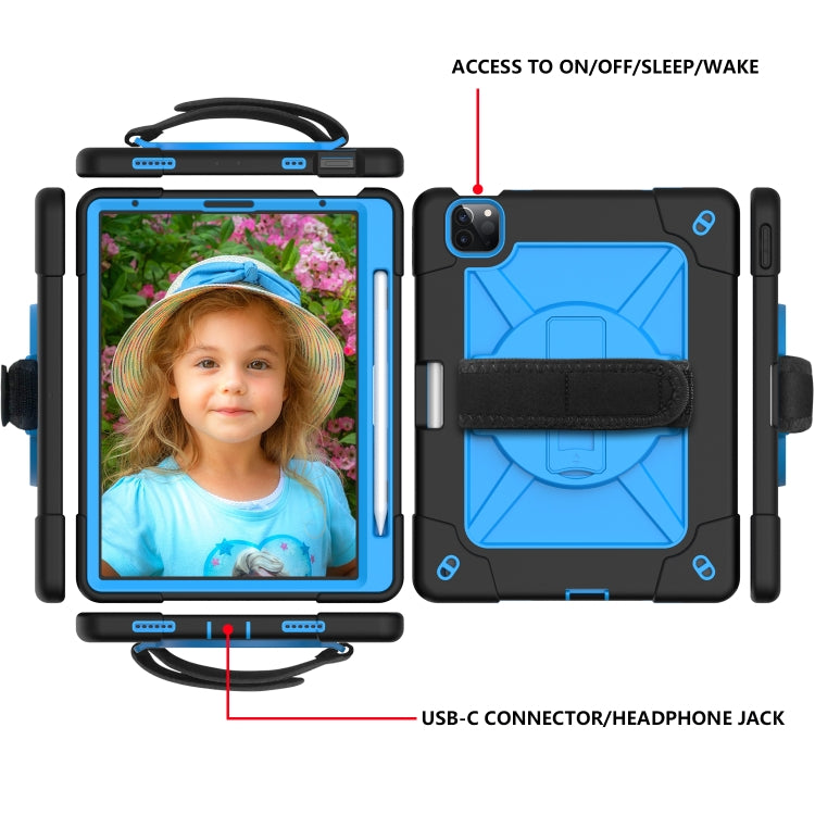 Contrast Color Robot Shockproof Silicone + PC Protective Case with Holder For iPad Air 2022 / 2020 10.9