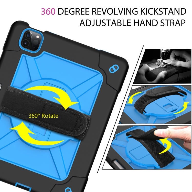 Contrast Color Robot Shockproof Silicone + PC Protective Case with Holder For iPad Air 2022 / 2020 10.9