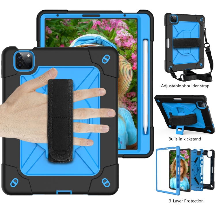 Contrast Color Robot Shockproof Silicone + PC Protective Case with Holder For iPad Air 2022 / 2020 10.9