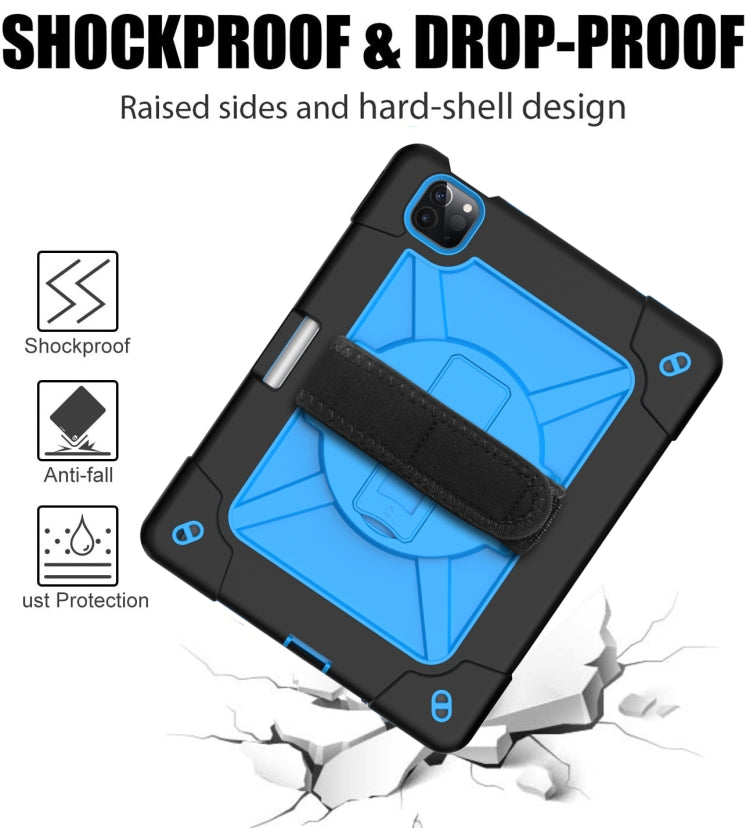 Contrast Color Robot Shockproof Silicone + PC Protective Case with Holder For iPad Air 2022 / 2020 10.9
