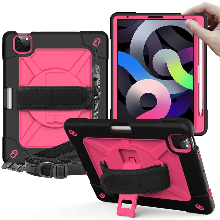 Contrast Color Robot Shockproof Silicone + PC Protective Case with Holder For iPad Air 2022 / 2020 10.9