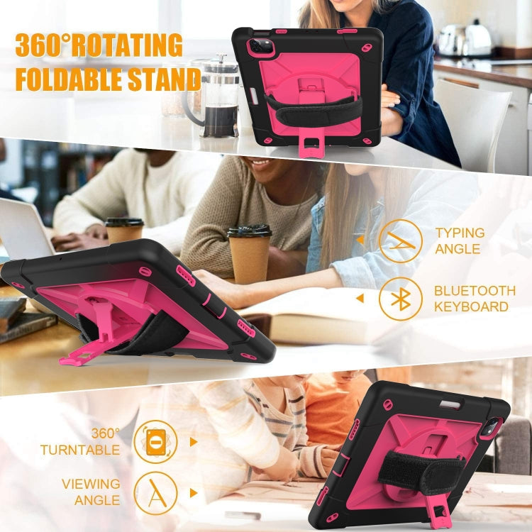 Contrast Color Robot Shockproof Silicone + PC Protective Case with Holder For iPad Air 2022 / 2020 10.9