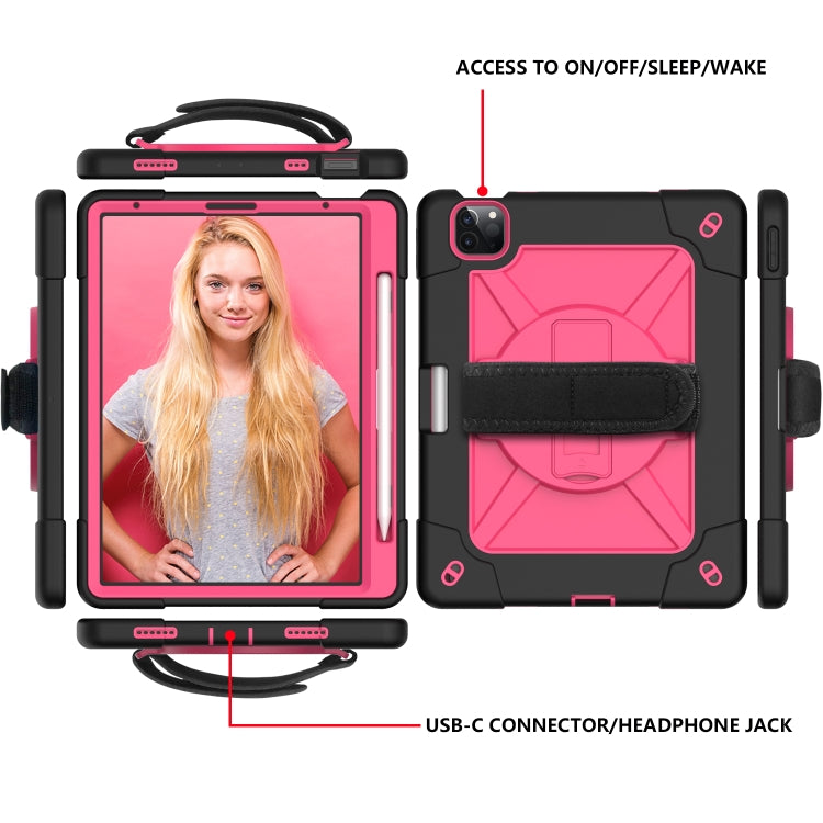 Contrast Color Robot Shockproof Silicone + PC Protective Case with Holder For iPad Air 2022 / 2020 10.9
