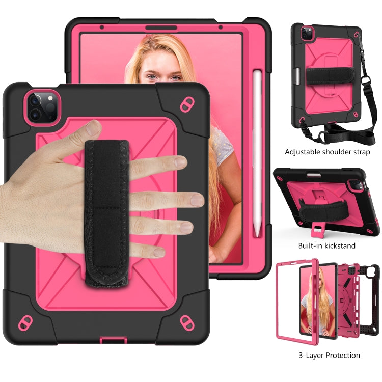 Contrast Color Robot Shockproof Silicone + PC Protective Case with Holder For iPad Air 2022 / 2020 10.9