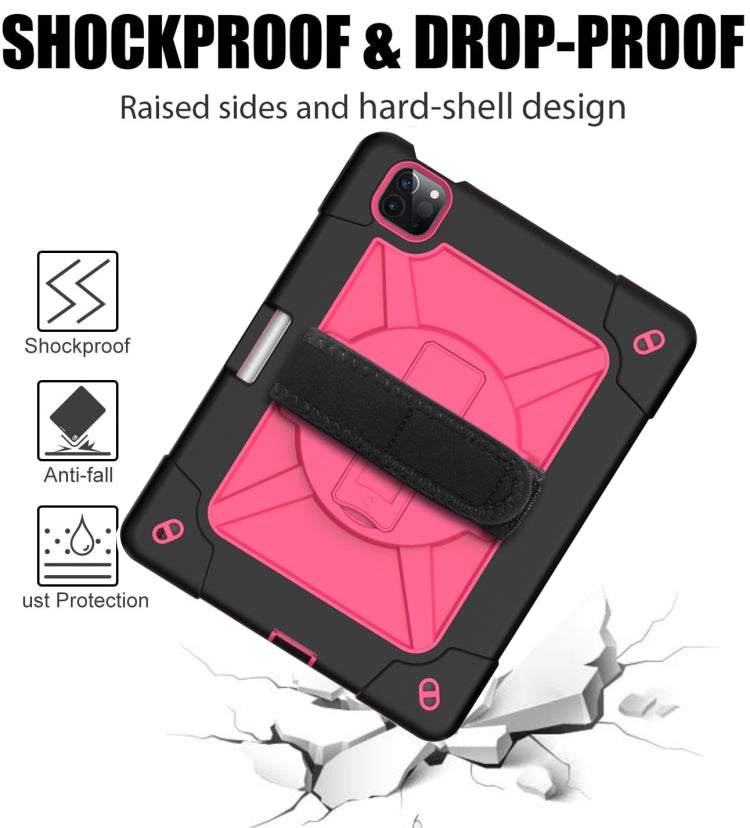 Contrast Color Robot Shockproof Silicone + PC Protective Case with Holder For iPad Air 2022 / 2020 10.9