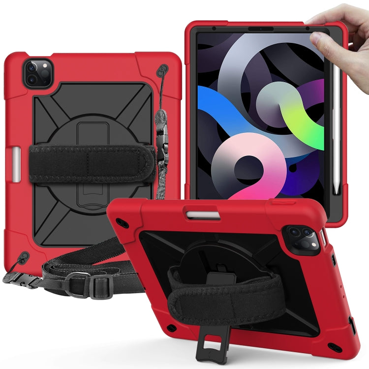Contrast Color Robot Shockproof Silicone + PC Protective Case with Holder For iPad Air 2022 / 2020 10.9
