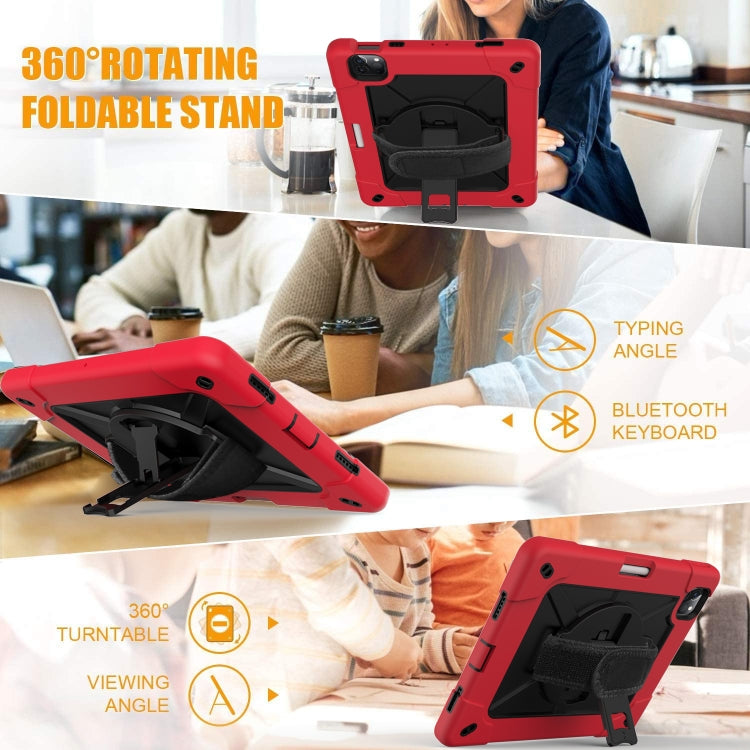 Contrast Color Robot Shockproof Silicone + PC Protective Case with Holder For iPad Air 2022 / 2020 10.9