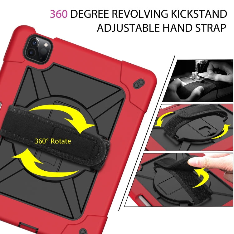 Contrast Color Robot Shockproof Silicone + PC Protective Case with Holder For iPad Air 2022 / 2020 10.9