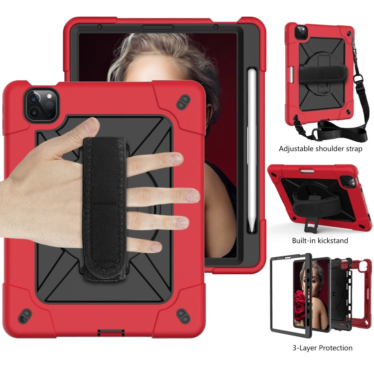 Contrast Color Robot Shockproof Silicone + PC Protective Case with Holder For iPad Air 2022 / 2020 10.9