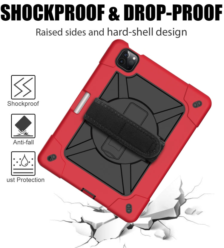 Contrast Color Robot Shockproof Silicone + PC Protective Case with Holder For iPad Air 2022 / 2020 10.9