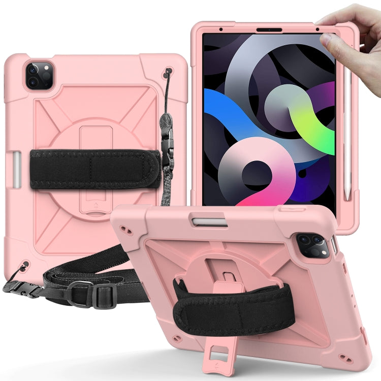 Contrast Color Robot Shockproof Silicone + PC Protective Case with Holder For iPad Air 2022 / 2020 10.9