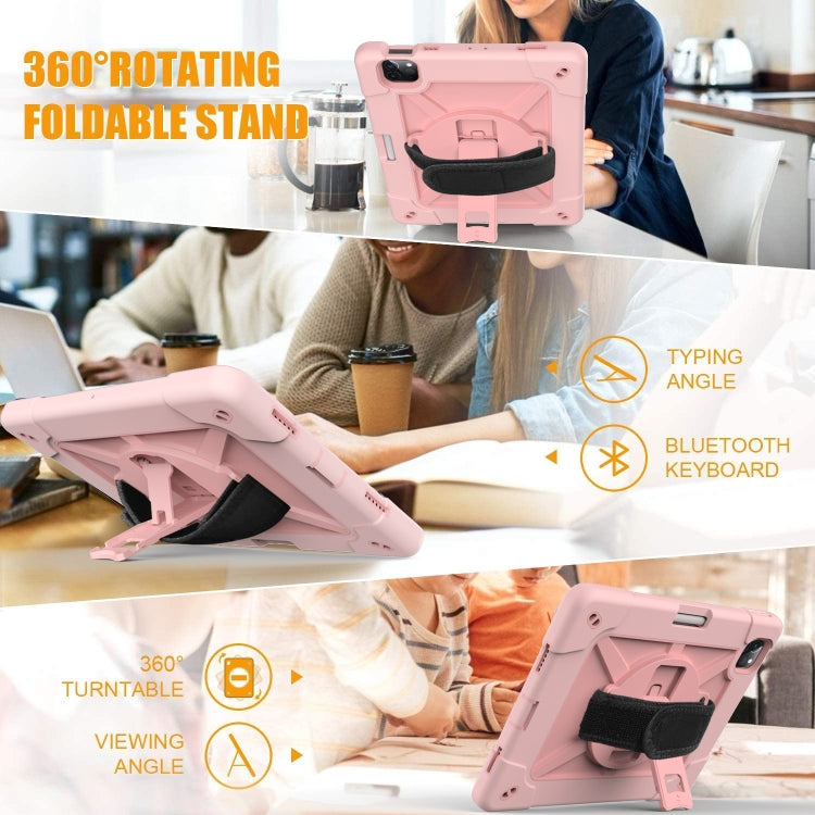 Contrast Color Robot Shockproof Silicone + PC Protective Case with Holder For iPad Air 2022 / 2020 10.9
