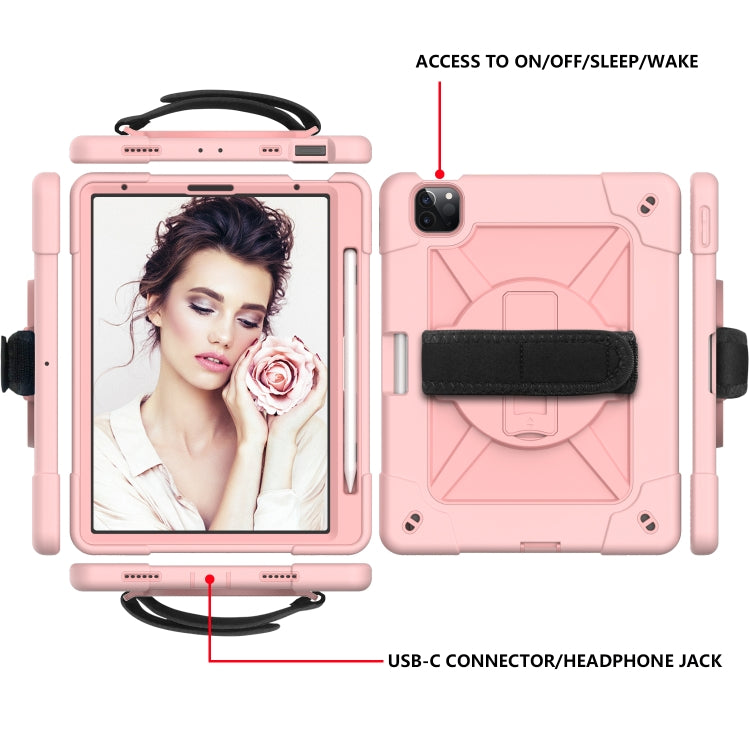 Contrast Color Robot Shockproof Silicone + PC Protective Case with Holder For iPad Air 2022 / 2020 10.9