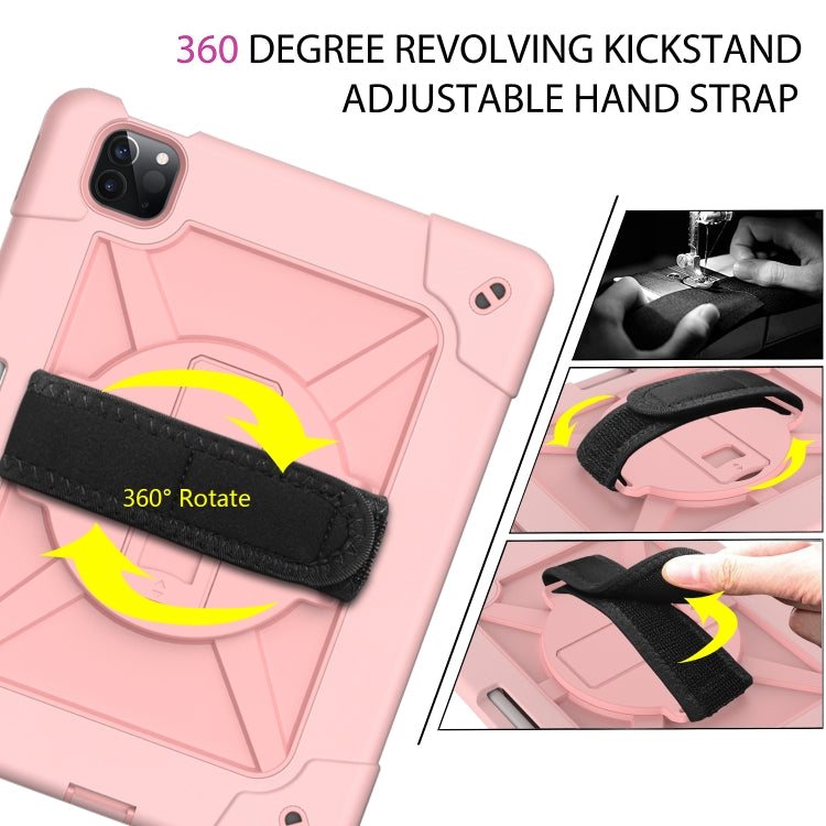 Contrast Color Robot Shockproof Silicone + PC Protective Case with Holder For iPad Air 2022 / 2020 10.9