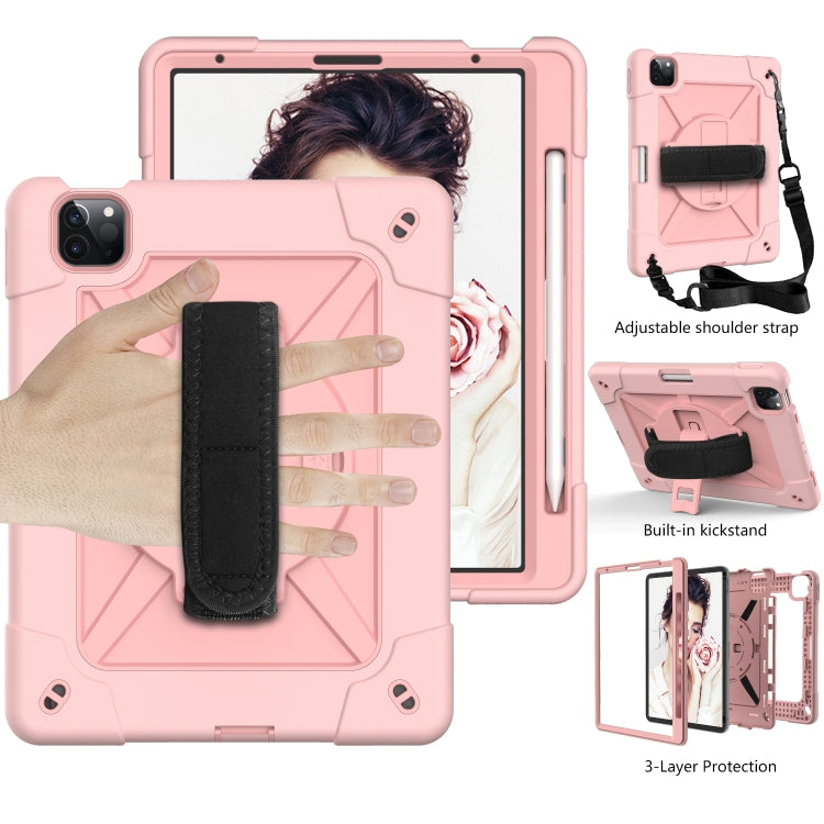 Contrast Color Robot Shockproof Silicone + PC Protective Case with Holder For iPad Air 2022 / 2020 10.9