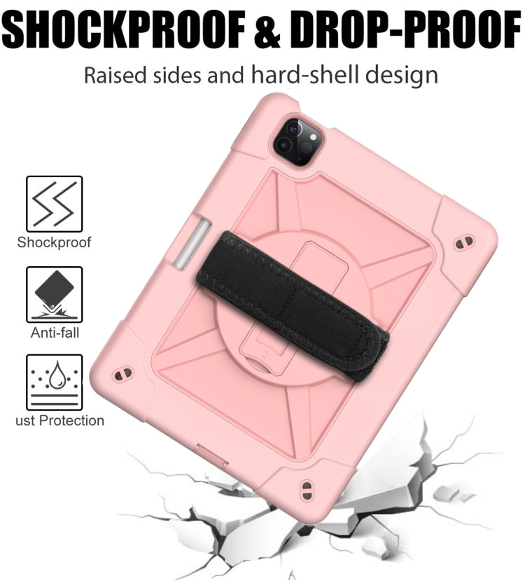 Contrast Color Robot Shockproof Silicone + PC Protective Case with Holder For iPad Air 2022 / 2020 10.9