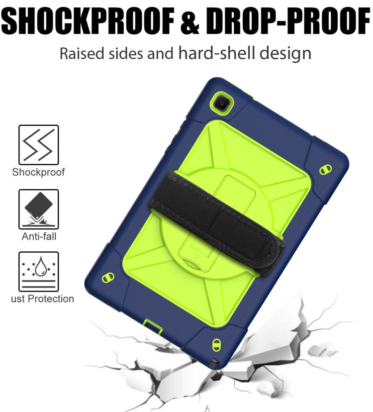 For Samsung Galaxy Tab A7 10.4 (2020) T500/T505 Contrast Color Robot Shockproof Silicone + PC Protective Case with Holder