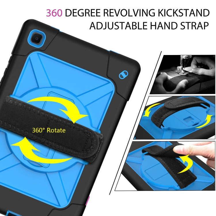 For Samsung Galaxy Tab A7 10.4 (2020) T500/T505 Contrast Color Robot Shockproof Silicone + PC Protective Case with Holder