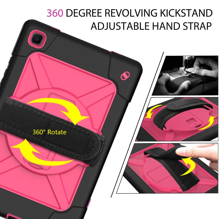 For Samsung Galaxy Tab A7 10.4 (2020) T500/T505 Contrast Color Robot Shockproof Silicone + PC Protective Case with Holder