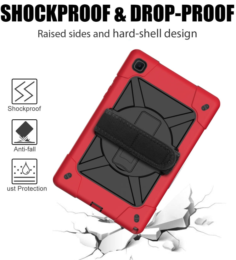 For Samsung Galaxy Tab A7 10.4 (2020) T500/T505 Contrast Color Robot Shockproof Silicone + PC Protective Case with Holder