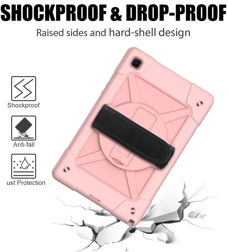 For Samsung Galaxy Tab A7 10.4 (2020) T500/T505 Contrast Color Robot Shockproof Silicone + PC Protective Case with Holder