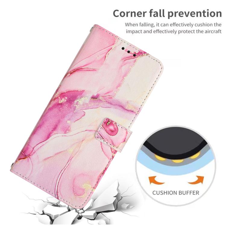 For Sony Xperia 10 VII Painted Marble Pattern Leather Phone Case