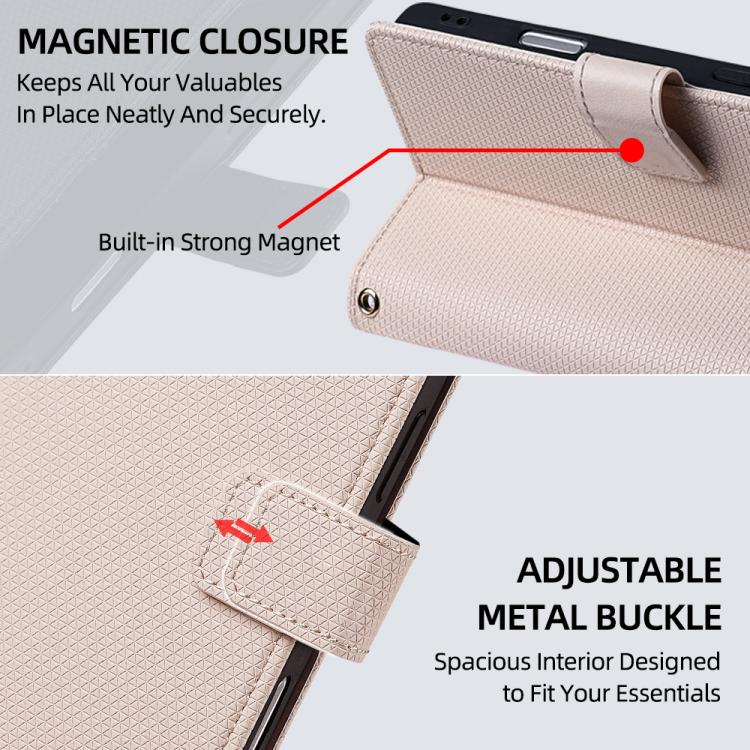 For Tecno Camon 50 Pro 4G Crossbody Chain Triangle Leather Phone Case