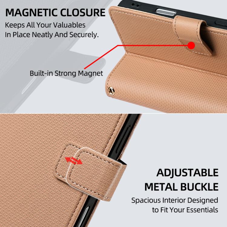 For Google Pixel 10 / 10 Pro / 9 Pro Crossbody Chain Triangle Leather Phone Case