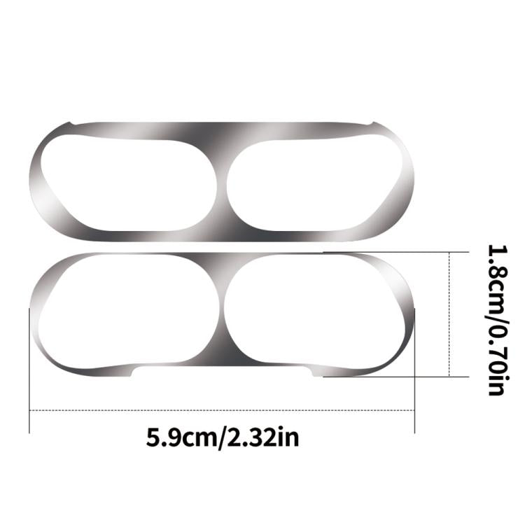For Apple AirPods Pro 3 Wireless Earphone Protective Case Metal Sticker