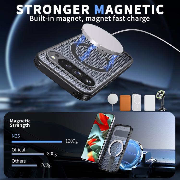 For Google Pixel 10 Pro XL Honeycomb Cooling MagSafe Holder Phone Case