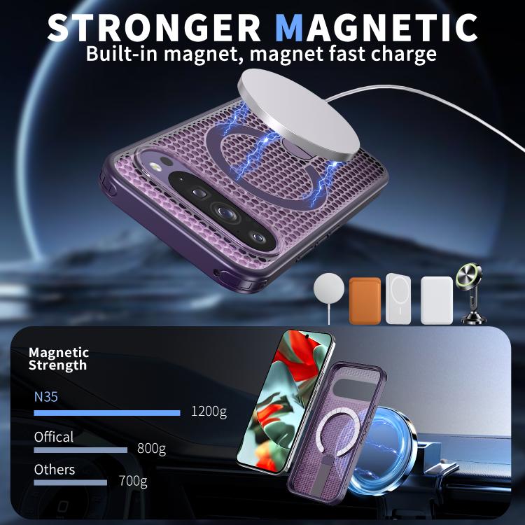 For Google Pixel 10 Pro XL Honeycomb Cooling MagSafe Holder Phone Case