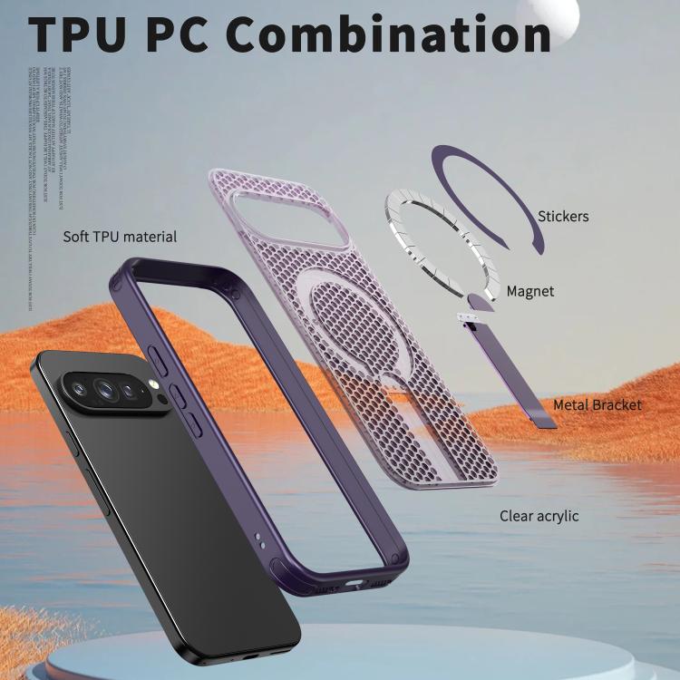 For Google Pixel 10 Pro XL Honeycomb Cooling MagSafe Holder Phone Case