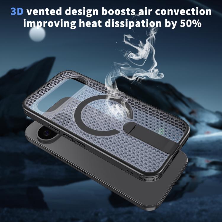 For Google Pixel 10 / 10 Pro Honeycomb Cooling MagSafe Holder Phone Case