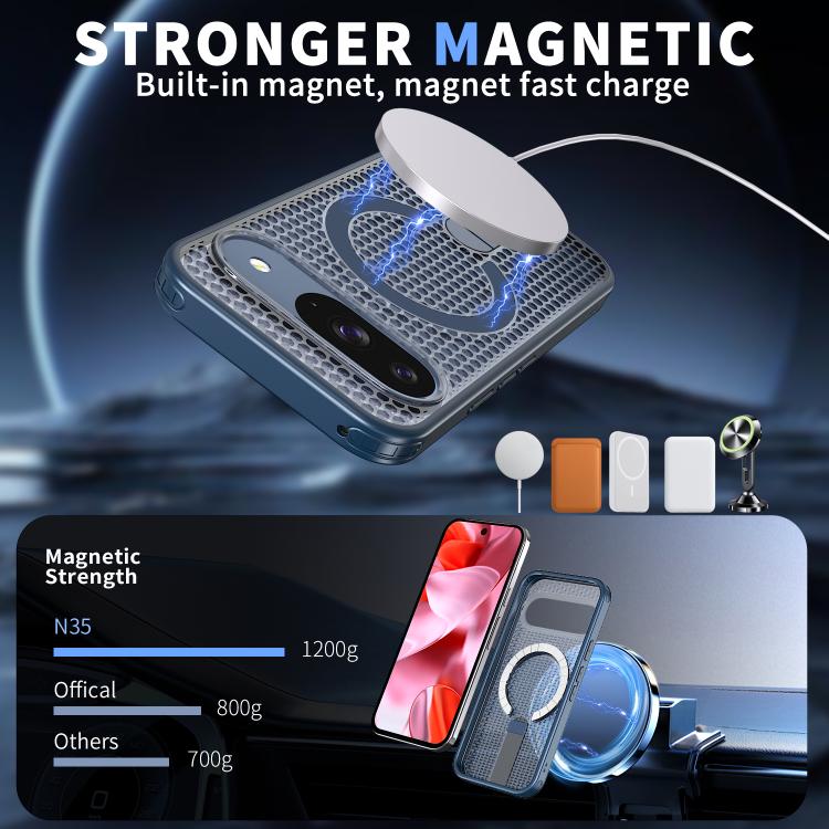 For Google Pixel 10 / 10 Pro Honeycomb Cooling MagSafe Holder Phone Case