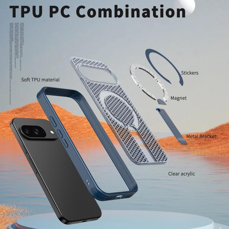 For Google Pixel 10 / 10 Pro Honeycomb Cooling MagSafe Holder Phone Case