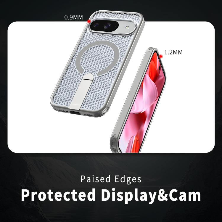 For Google Pixel 10 / 10 Pro Honeycomb Cooling MagSafe Holder Phone Case
