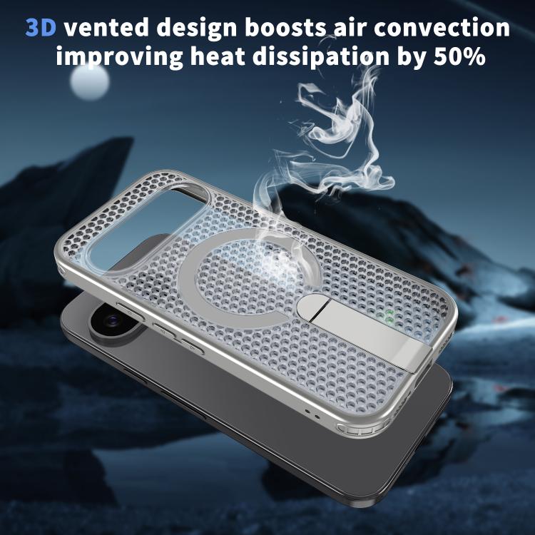 For Google Pixel 10 / 10 Pro Honeycomb Cooling MagSafe Holder Phone Case