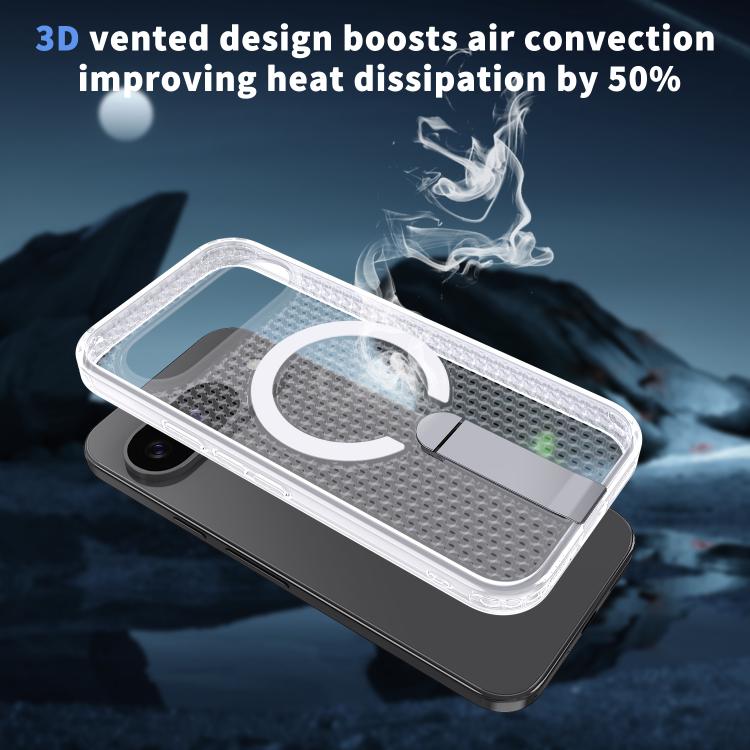For Google Pixel 10 / 10 Pro Honeycomb Cooling MagSafe Holder Phone Case
