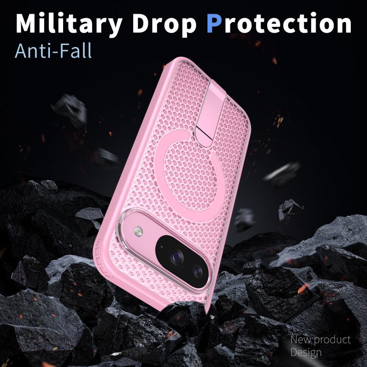 For Google Pixel 10 / 10 Pro Honeycomb Cooling MagSafe Holder Phone Case