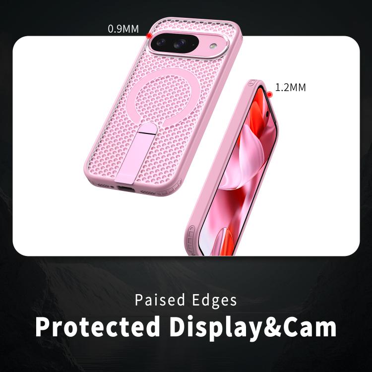 For Google Pixel 10 / 10 Pro Honeycomb Cooling MagSafe Holder Phone Case