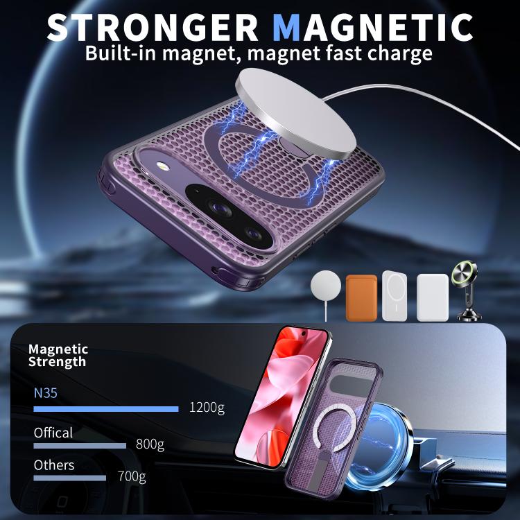 For Google Pixel 10 / 10 Pro Honeycomb Cooling MagSafe Holder Phone Case
