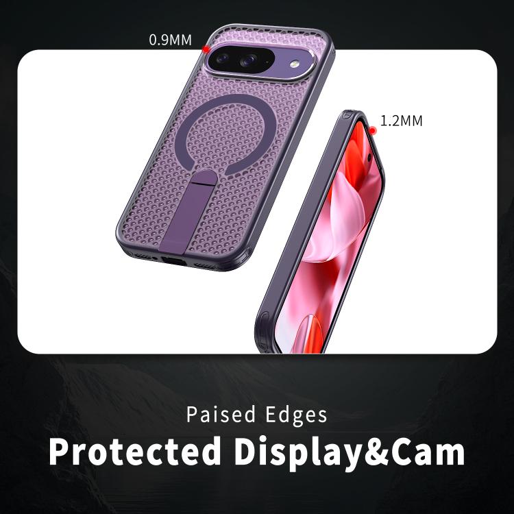 For Google Pixel 10 / 10 Pro Honeycomb Cooling MagSafe Holder Phone Case