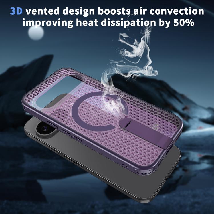 For Google Pixel 10 / 10 Pro Honeycomb Cooling MagSafe Holder Phone Case