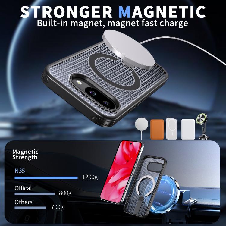 For Google Pixel 10a Honeycomb Cooling MagSafe Holder Phone Case