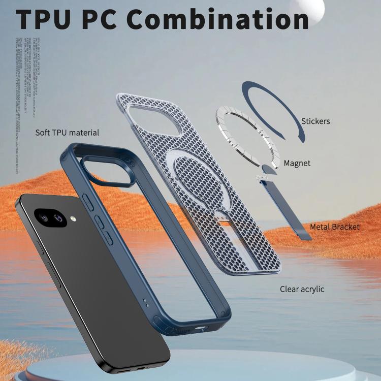 For Google Pixel 10a Honeycomb Cooling MagSafe Holder Phone Case